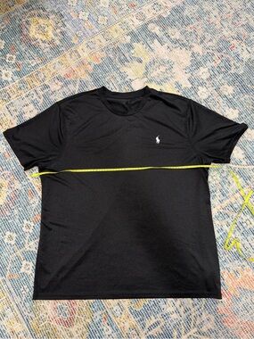 Polo by Ralph Lauren Black Short Sleeve Crew Tee with White Pony